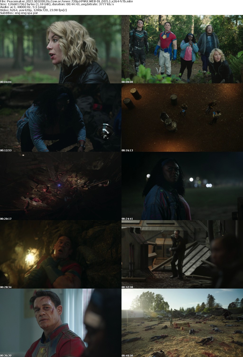 Peacemaker 2022 S01E08 Its Cow or Never 720p HMAX WEBRip DD5 1 x264-NTb