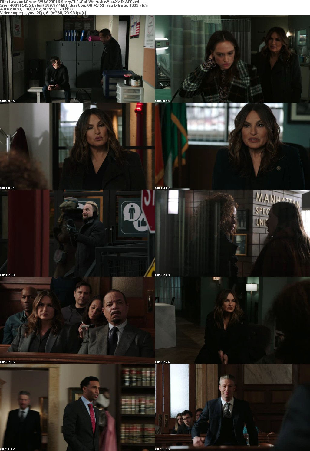 Law and Order SVU S23E16 Sorry If It Got Weird for You XviD-AFG