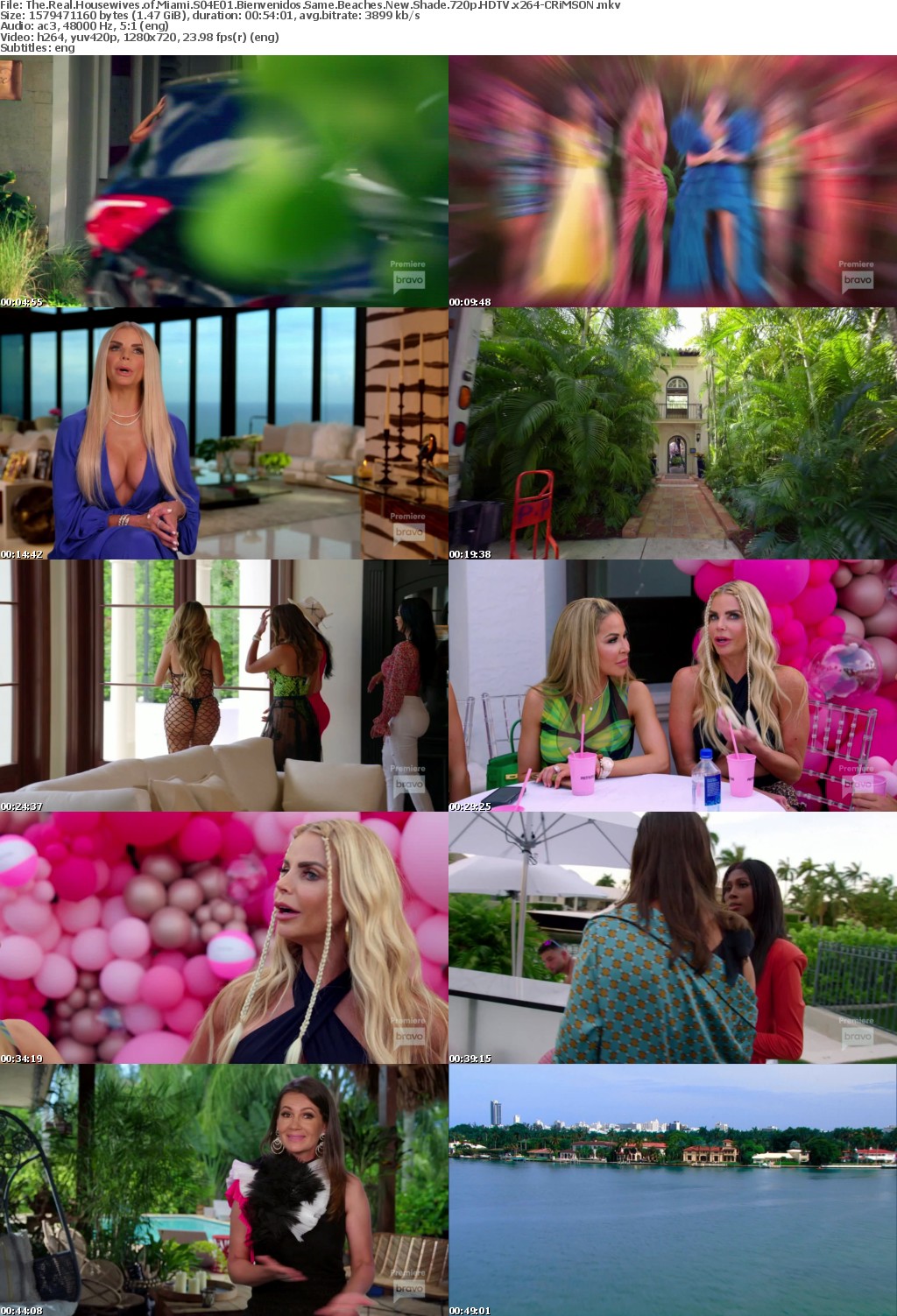 The Real Housewives of Miami S04E01 Bienvenidos Same Beaches New Shade 720p HDTV x264-CRiMSON