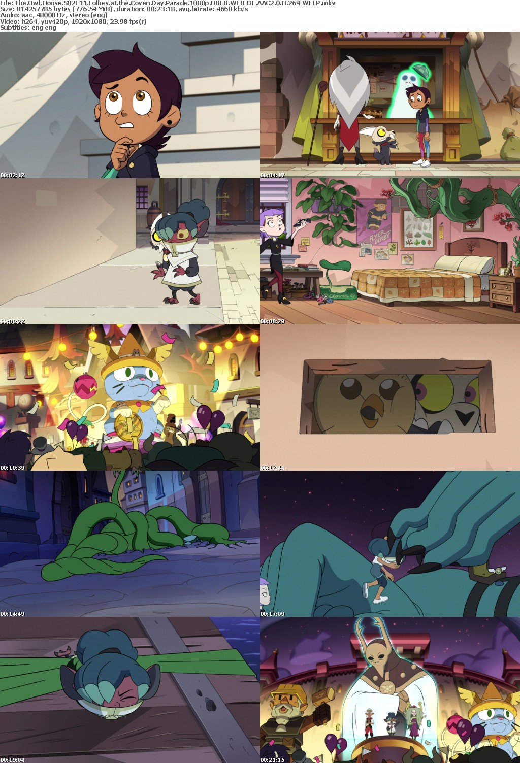 The Owl House S02E11 Follies at the Coven Day Parade 1080p HULU WEB-DL AAC2 0 H 264-WELP