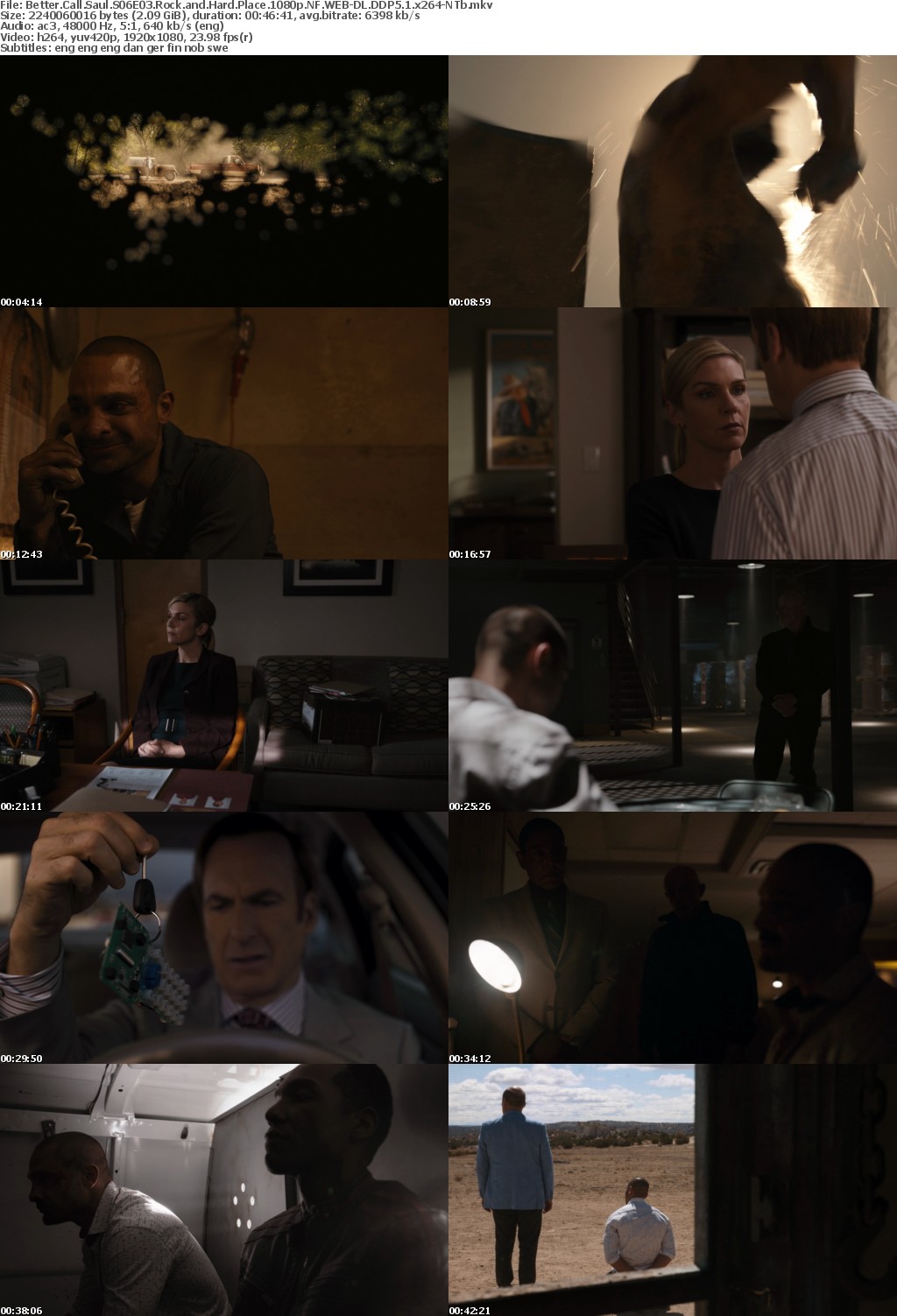Better Call Saul S06E03 Rock and Hard Place 1080p NF WEBRip DDP5 1 x264-NTb