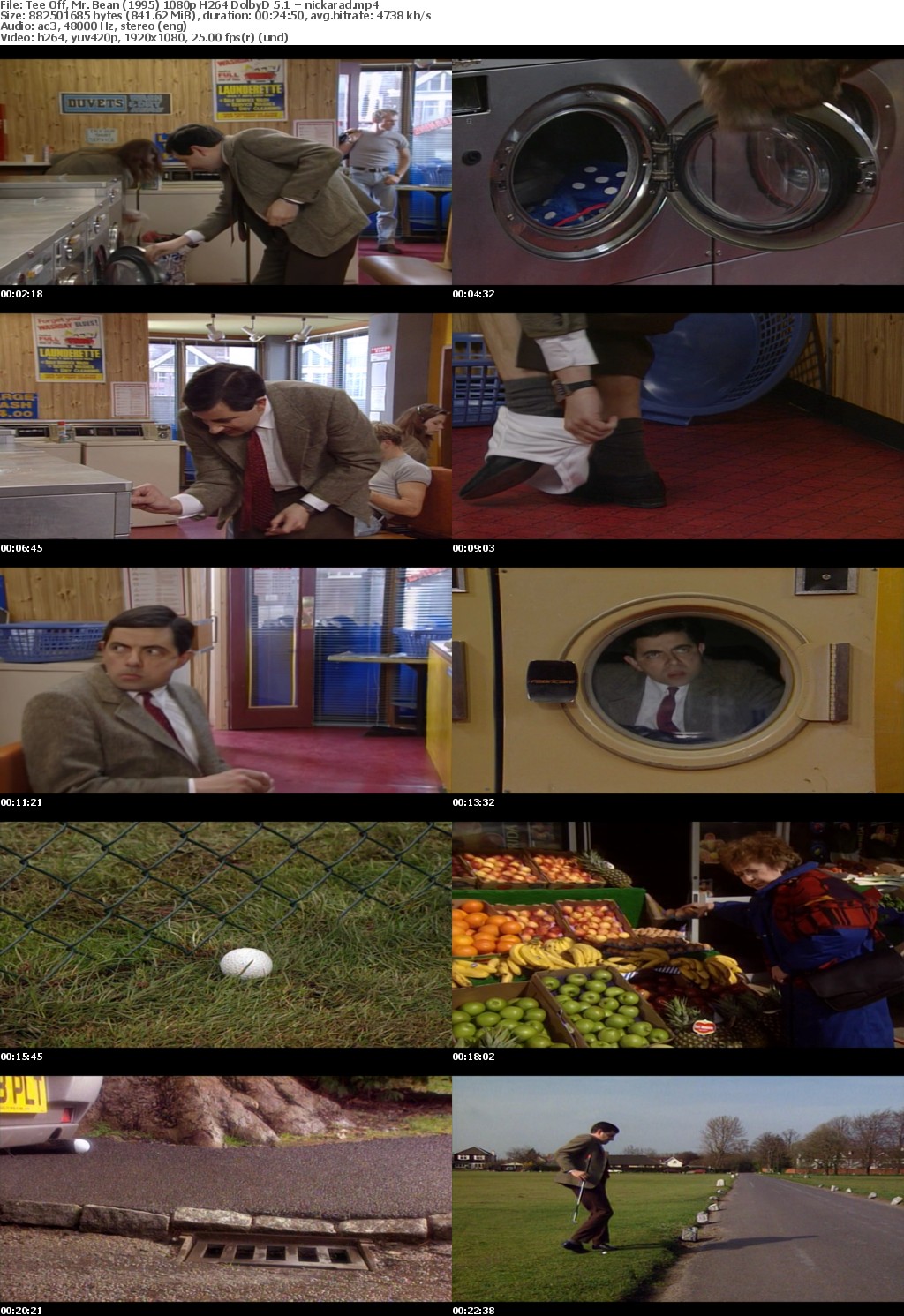 Tee Off, Mr Bean (1995) 1080p H264 DolbyD 5 1 nickarad