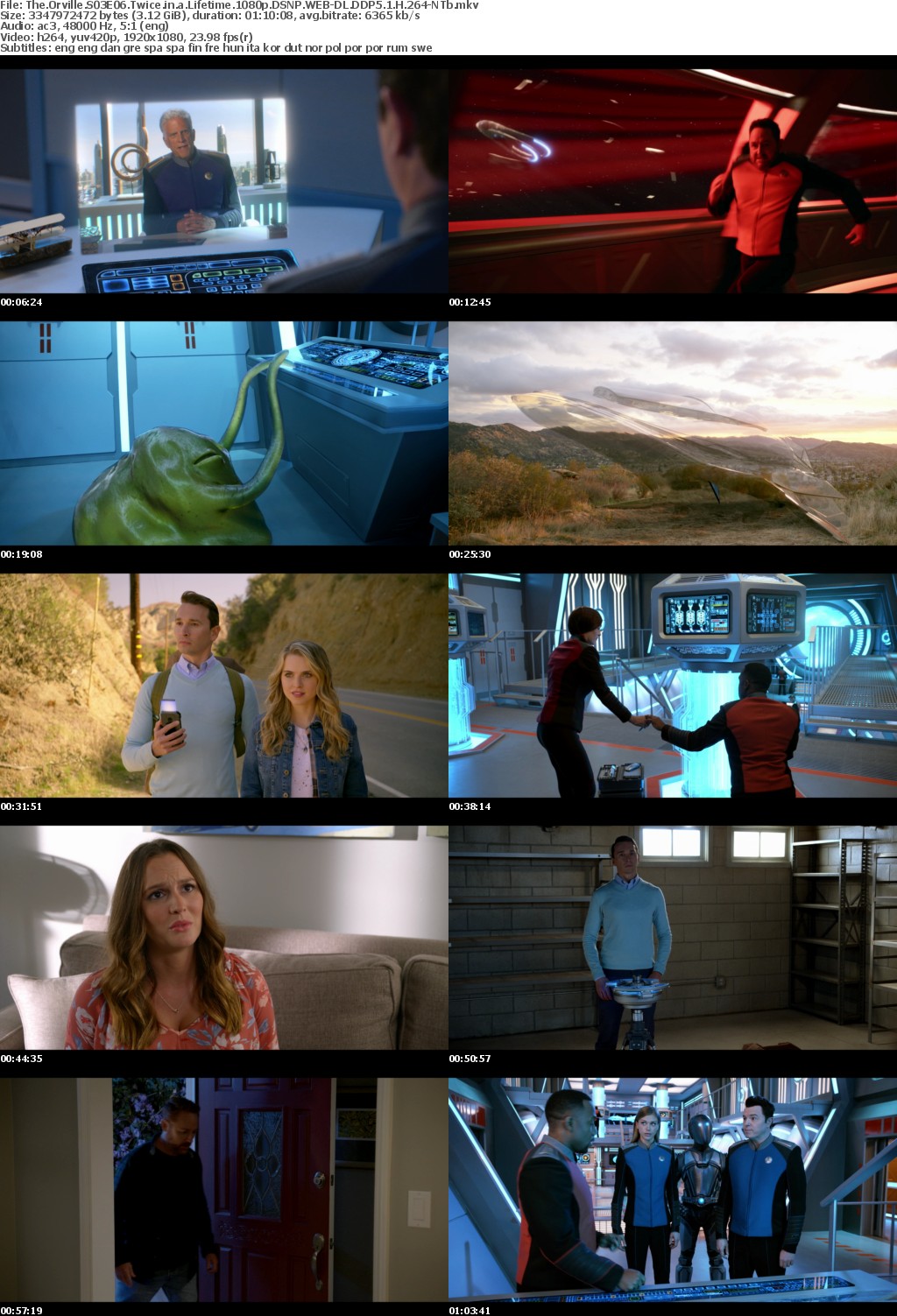 The Orville S03E06 Twice in a Lifetime 1080p DSNP WEBRip DDP5 1 x264-NTb