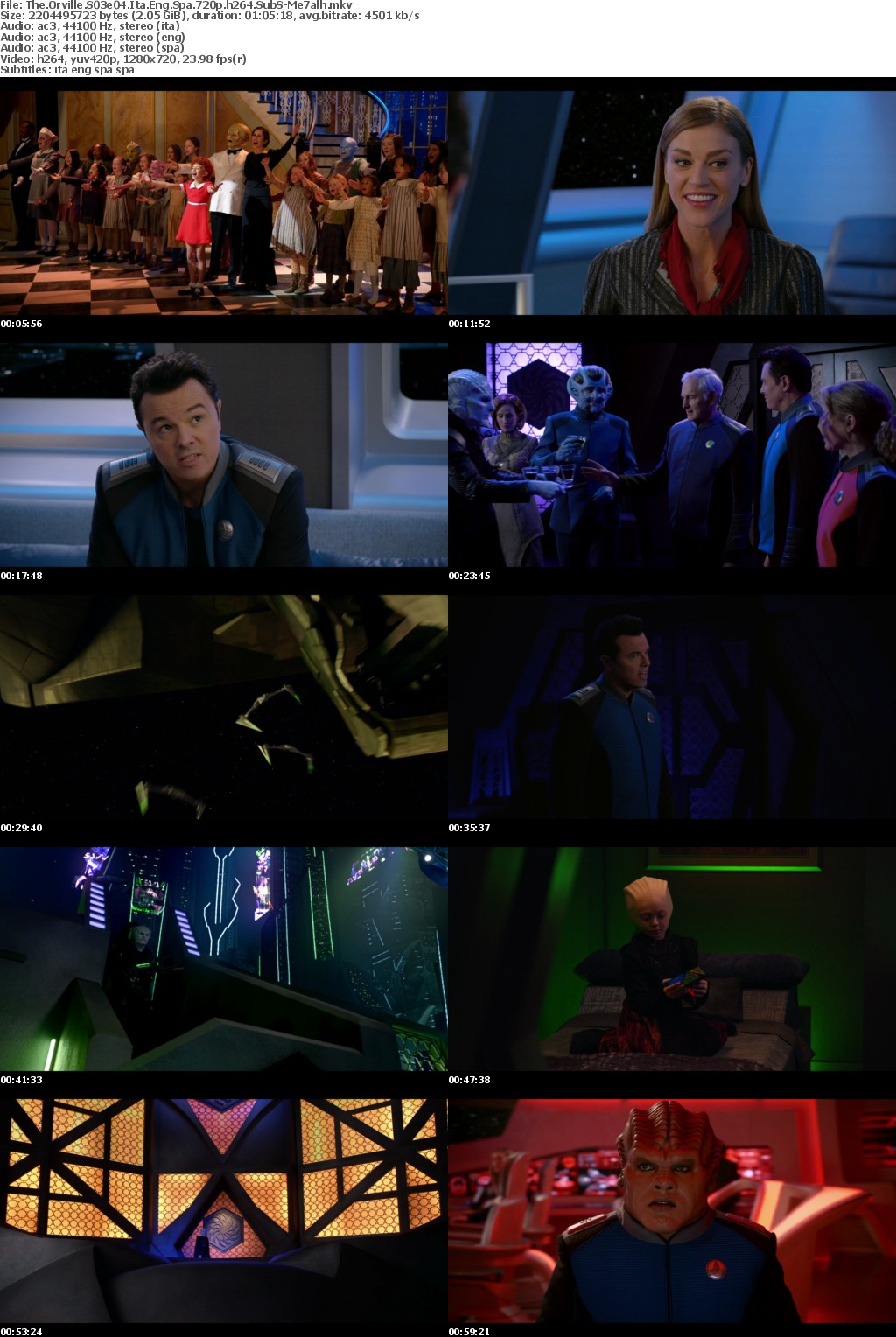 The Orville S03e04-05 720p Ita Eng Spa SubS MirCrewRelease byMe7alh