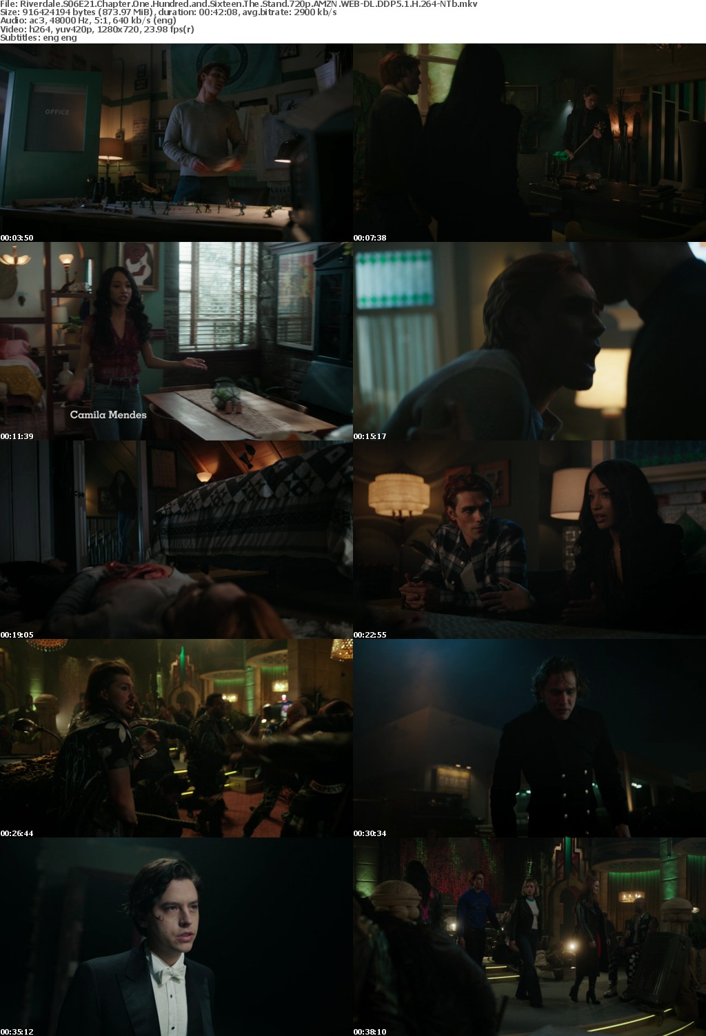 Riverdale US S06E21 Chapter One Hundred and Sixteen The Stand 720p AMZN WEBRip DDP5 1 x264-NTb