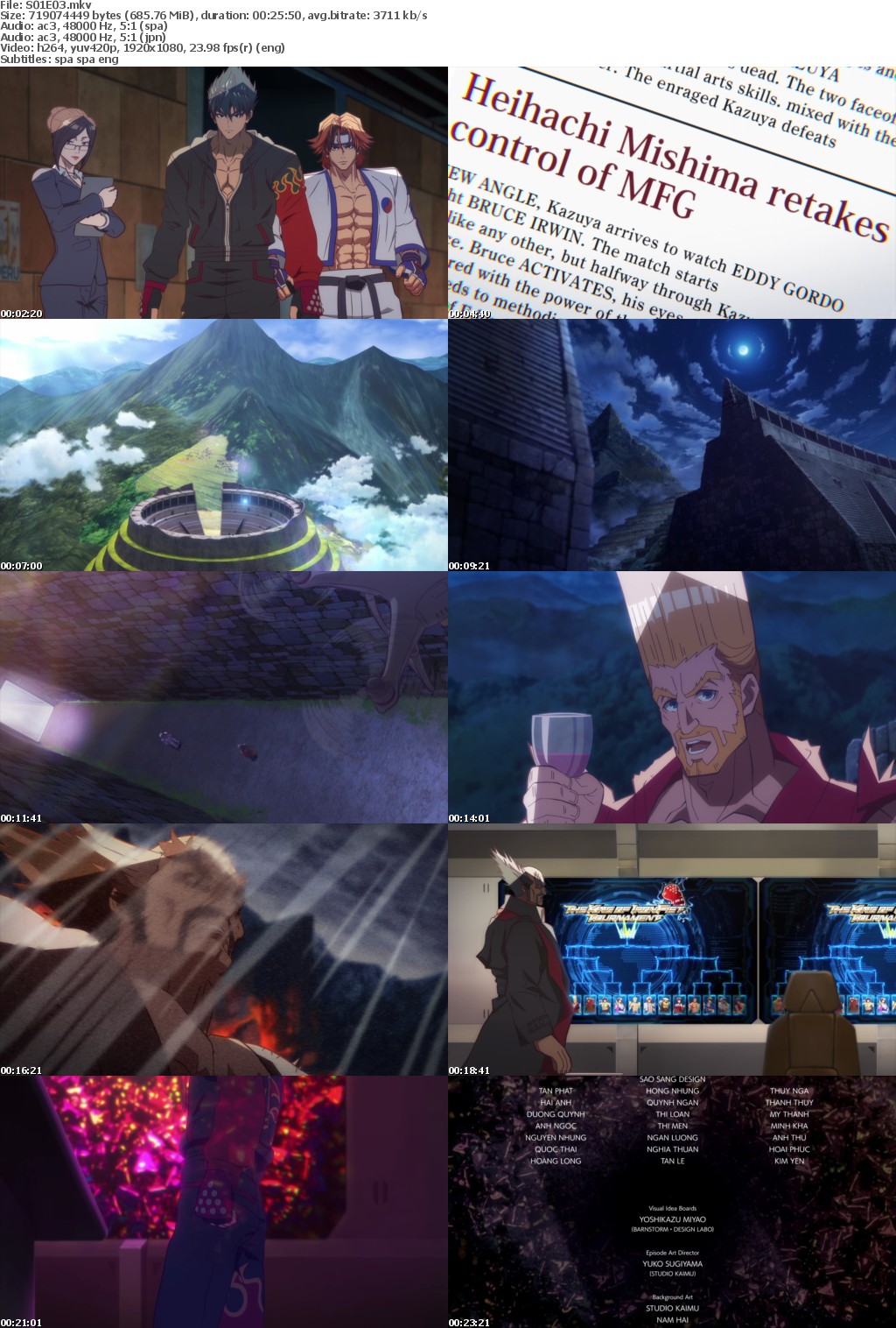 Tekken Bloodline S01 COMPLETE 1080p WEB-DL x264 Dual YG