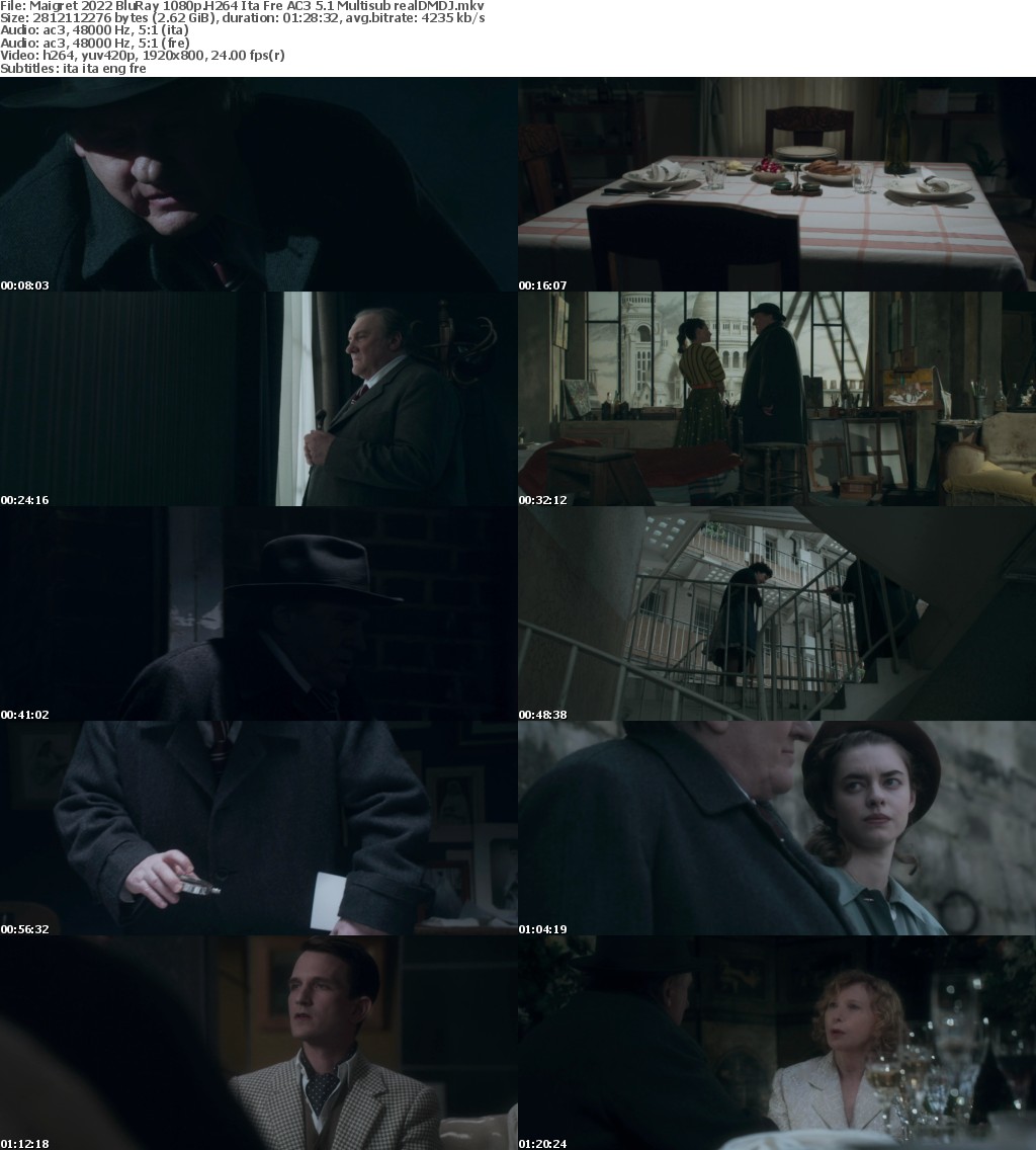 Maigret (2022) BluRay 1080p H264 Ita Fre AC3 5 1 Multisub - realDMDJ DDL Ita