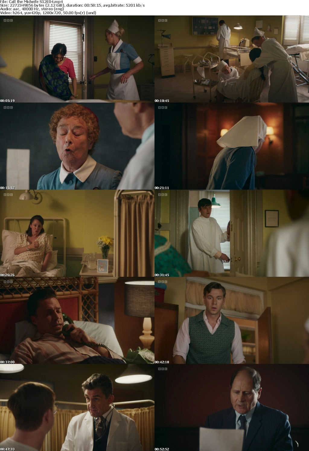 Call the Midwife S12E04 (1280x720p HD, 50fps, soft Eng subs)
