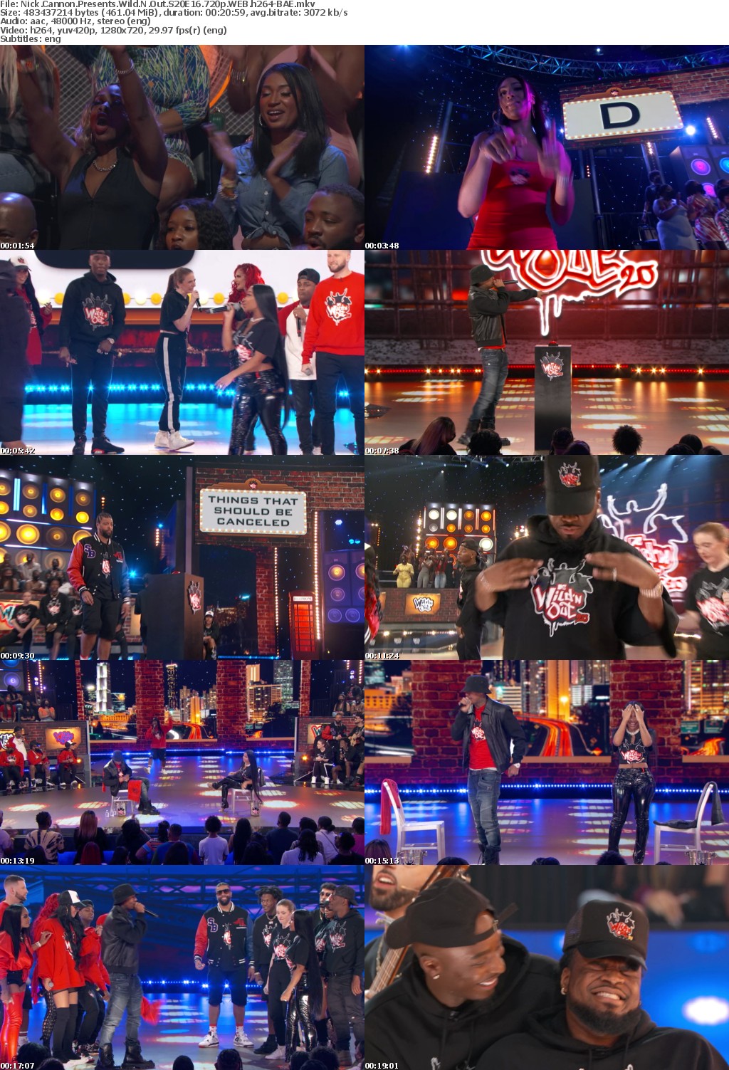 Nick Cannon Presents Wild N Out S20E16 720p WEB h264-BAE