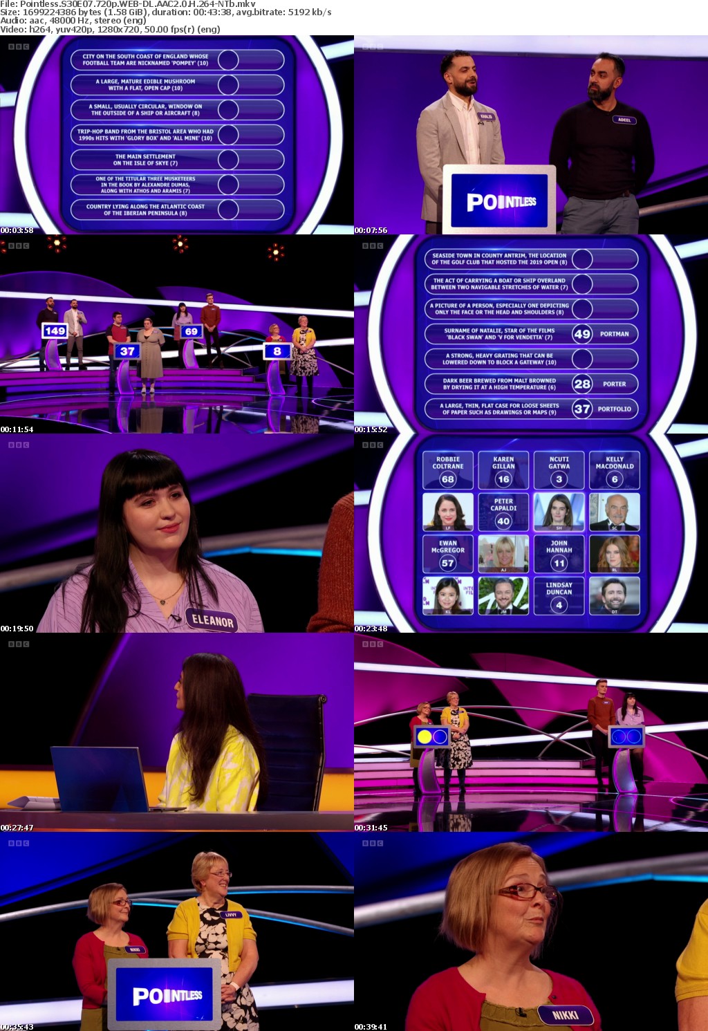 Pointless S30E07 720p WEB-DL AAC2 0 H 264-NTb