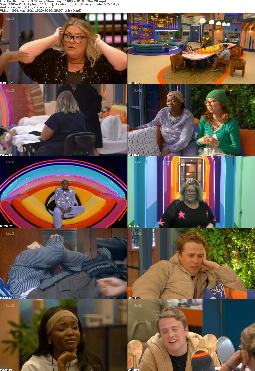 Big Brother UK S20 Daily Show Day 8 1080p HDTV x264-XB