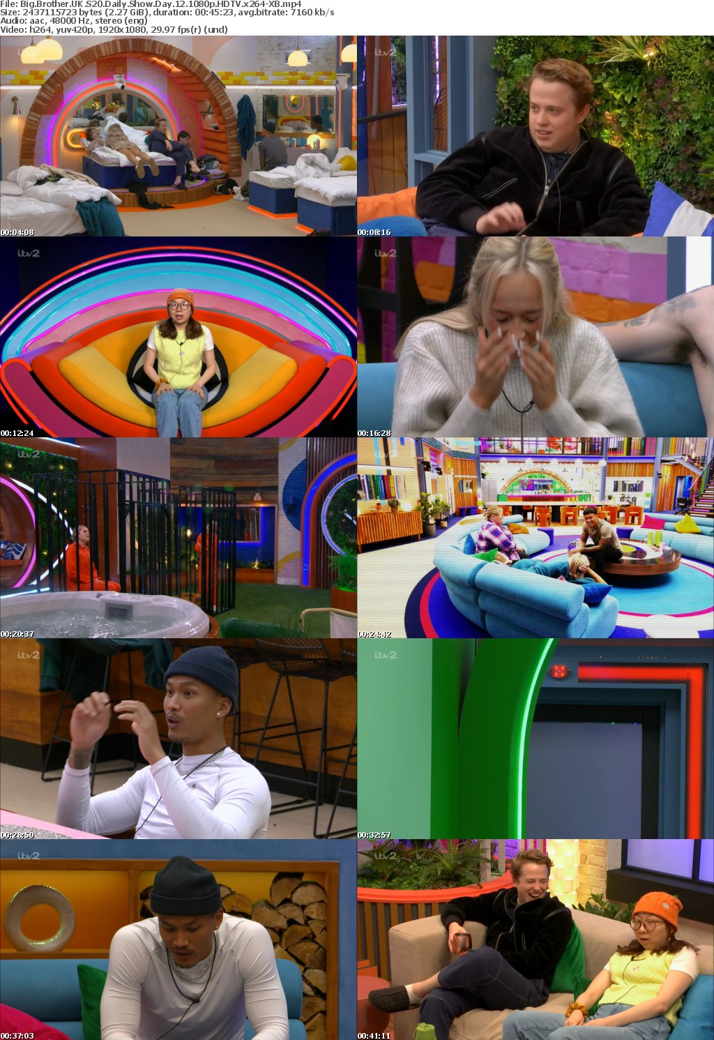 Big Brother UK S20 Daily Show Day 12 1080p HDTV x264-XB
