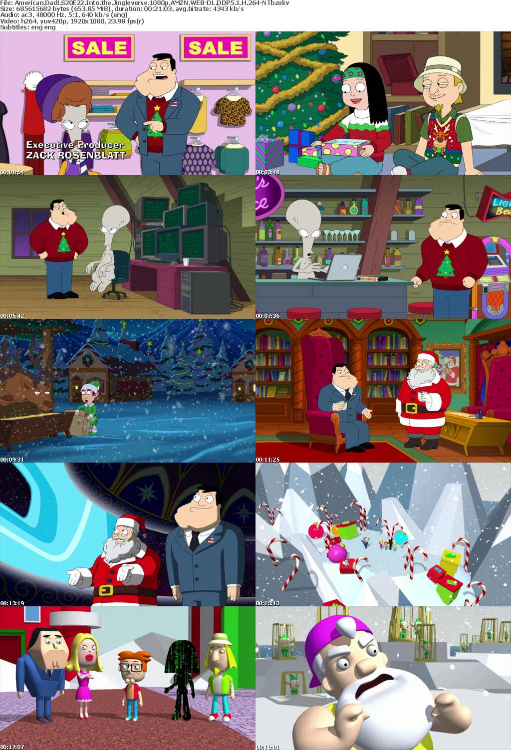 American Dad! S20E22 Into the Jingleverse 1080p AMZN WEB-DL DDP5 1 H 264-NTb