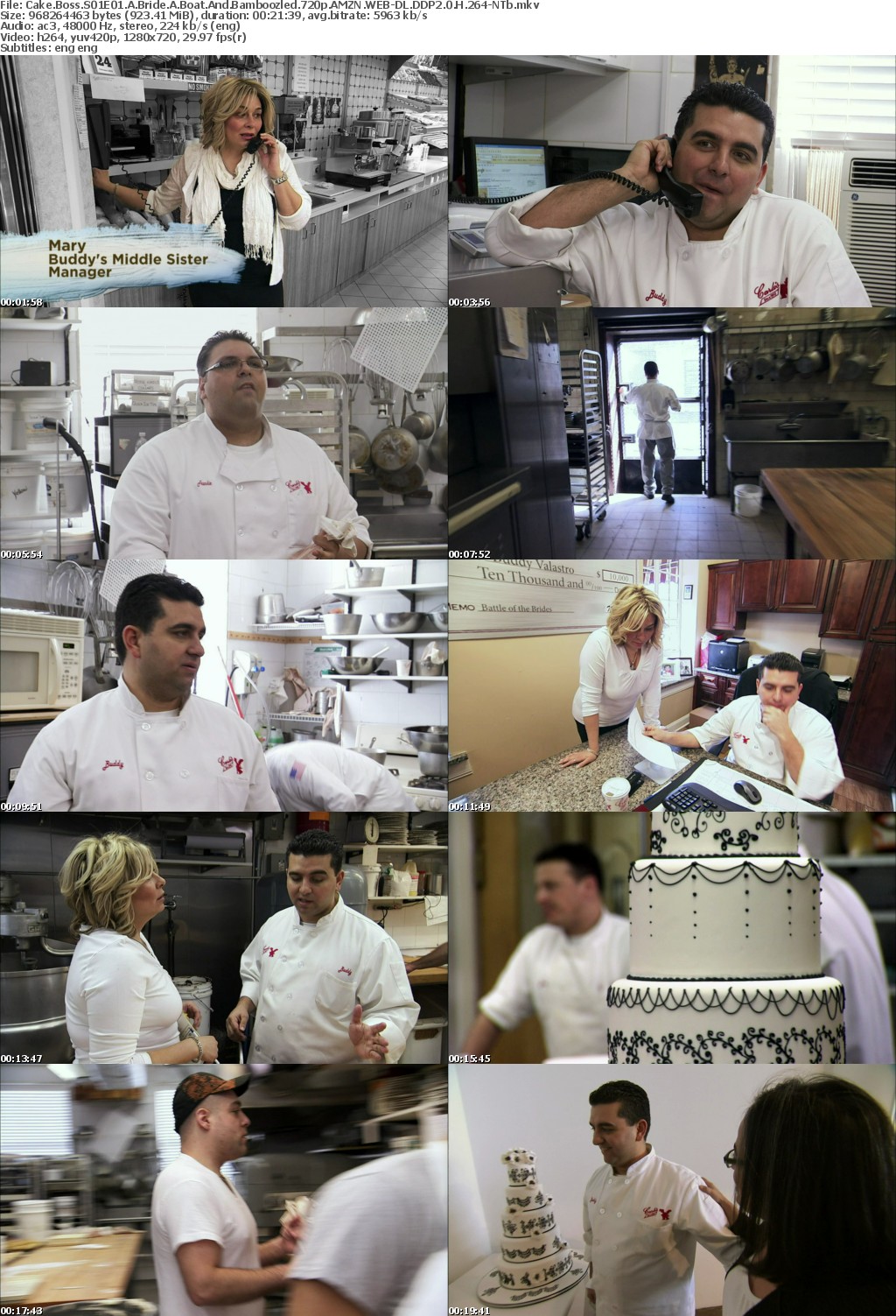 Cake Boss S01E01 A Bride A Boat And Bamboozled 720p AMZN WEB-DL DDP2 0 H 264-NTb