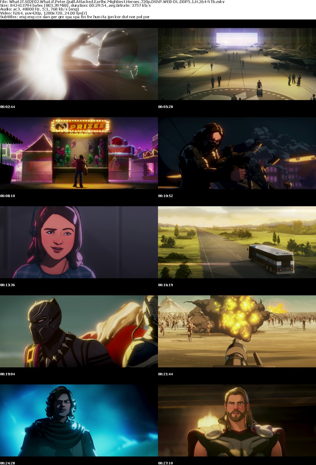 What If S02E02 What if Peter Quill Attacked Earths Mightiest Heroes 720p DSNP WEB-DL DDP5 1 H 264-NTb