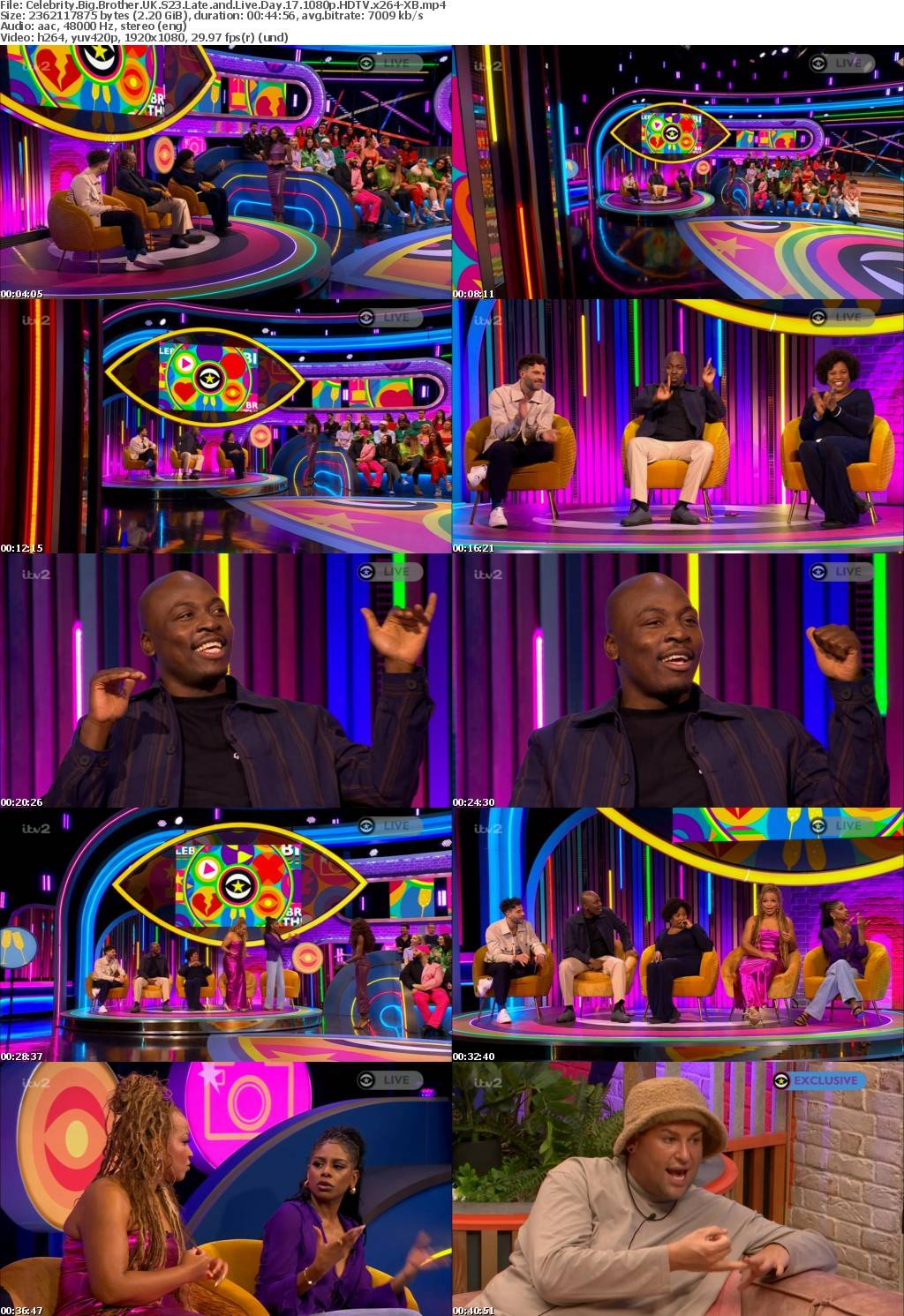 Celebrity Big Brother UK S23 Late and Live Day 17 1080p HDTV x264-XB