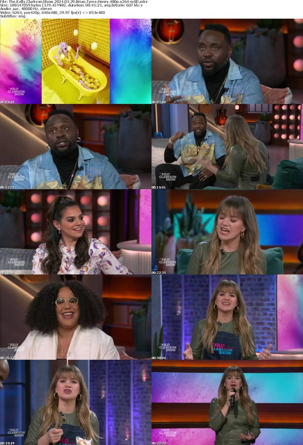 The Kelly Clarkson Show 2024 03 29 Brian Tyree Henry 480p x264-mSD